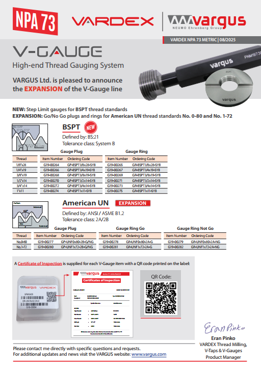 NPA 73 V Gauge Expansion Cover